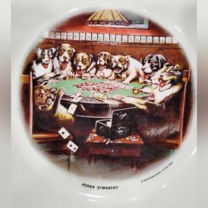 POKER SYMPATHY VINTAGE ASHTRAY